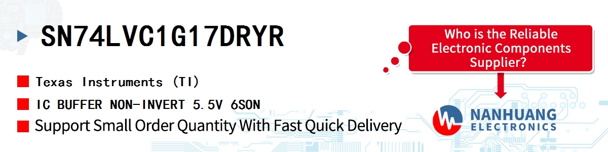 SN74LVC1G17DRYR TI IC BUFFER NON-INVERT 5.5V 6SON