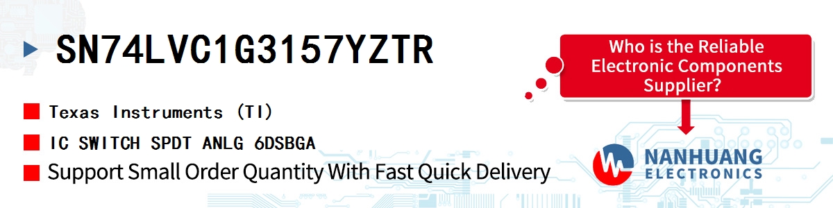 SN74LVC1G3157YZTR TI IC SWITCH SPDT ANLG 6DSBGA