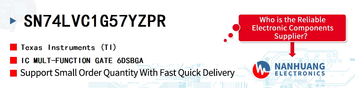 SN74LVC1G57YZPR TI IC MULT-FUNCTION GATE 6DSBGA