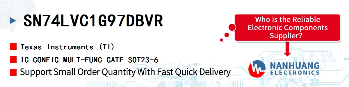 SN74LVC1G97DBVR TI IC CONFIG MULT-FUNC GATE SOT23-6