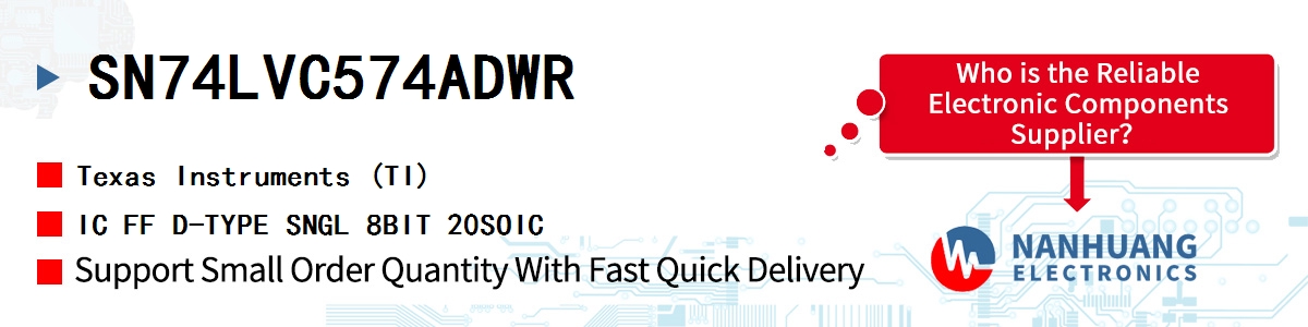 SN74LVC574ADWR TI IC FF D-TYPE SNGL 8BIT 20SOIC