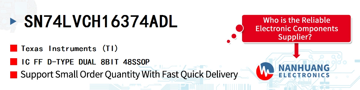 SN74LVCH16374ADL TI IC FF D-TYPE DUAL 8BIT 48SSOP