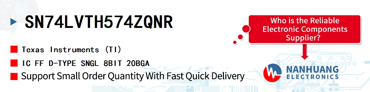 SN74LVTH574ZQNR TI IC FF D-TYPE SNGL 8BIT 20BGA