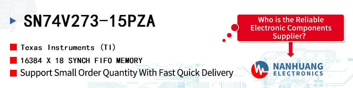 SN74V273-15PZA TI 16384 X 18 SYNCH FIFO MEMORY