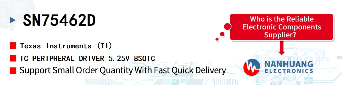 SN75462D TI IC PERIPHERAL DRIVER 5.25V 8SOIC