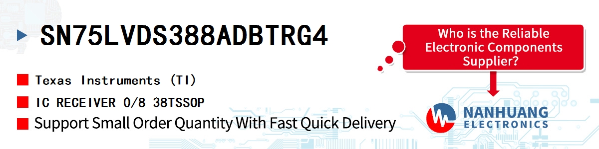SN75LVDS388ADBTRG4 TI IC RECEIVER 0/8 38TSSOP