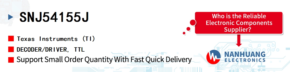 SNJ54155J TI DECODER/DRIVER, TTL