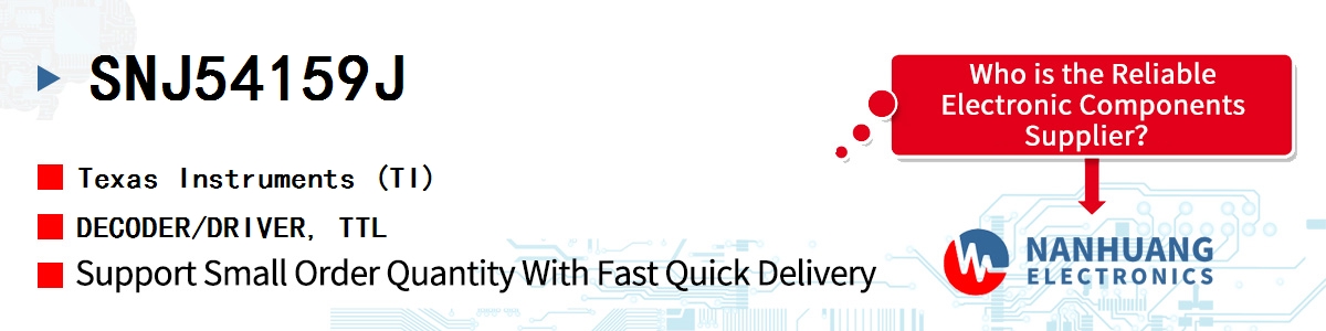 SNJ54159J TI DECODER/DRIVER, TTL