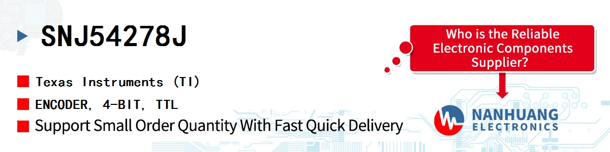 SNJ54278J TI ENCODER, 4-BIT, TTL