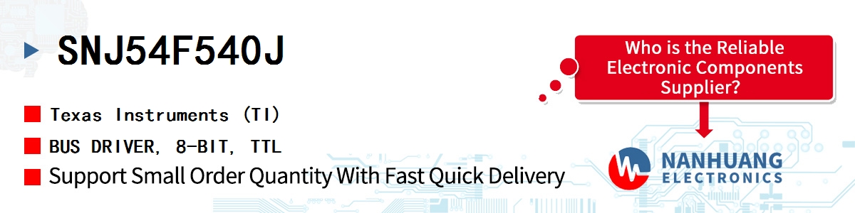 SNJ54F540J TI BUS DRIVER, 8-BIT, TTL