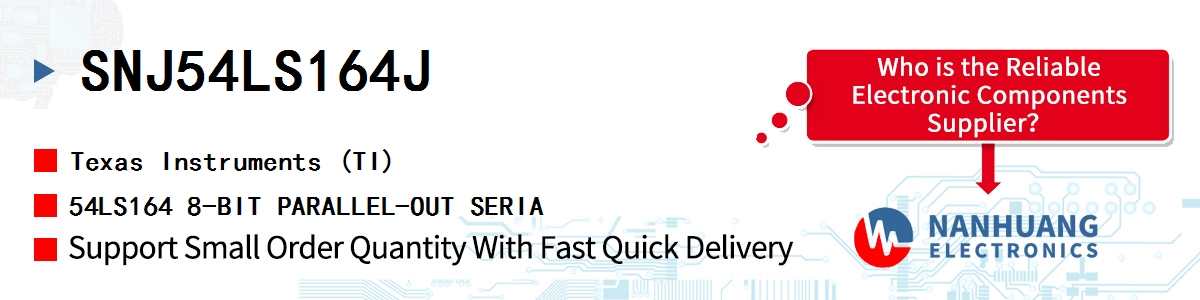 SNJ54LS164J TI 54LS164 8-BIT PARALLEL-OUT SERIA