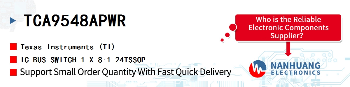 TCA9548APWR TI IC BUS SWITCH 1 X 8:1 24TSSOP