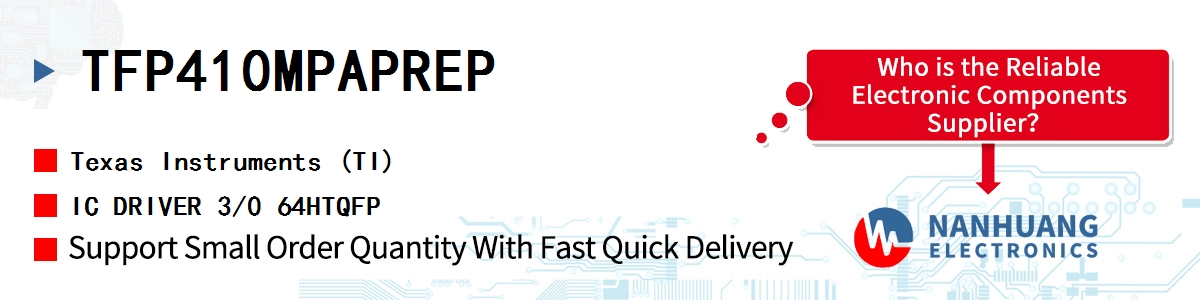 TFP410MPAPREP TI IC DRIVER 3/0 64HTQFP