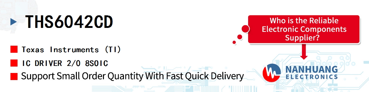 THS6042CD TI IC DRIVER 2/0 8SOIC