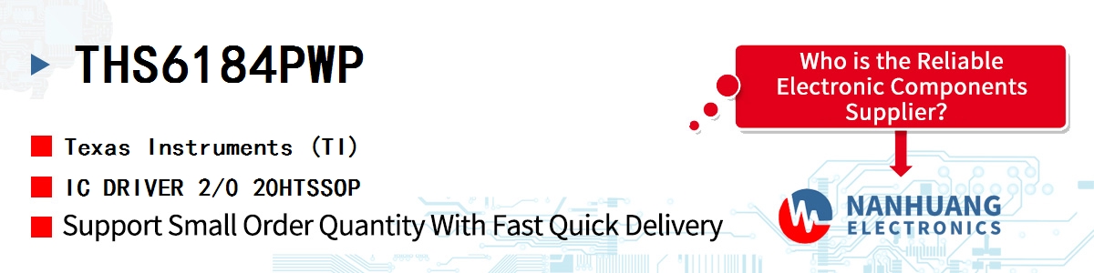 THS6184PWP TI IC DRIVER 2/0 20HTSSOP