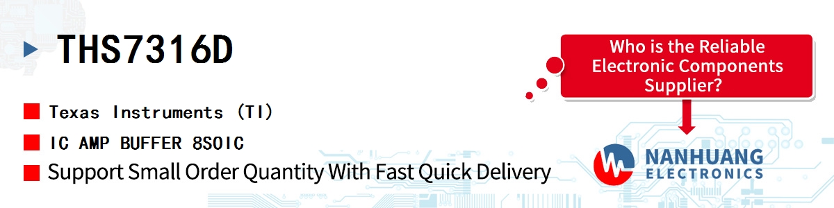 THS7316D TI IC AMP BUFFER 8SOIC