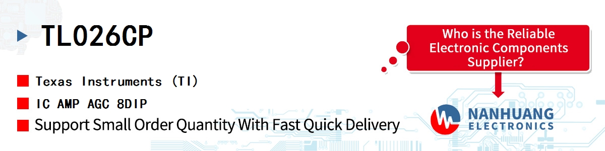TL026CP TI IC AMP AGC 8DIP