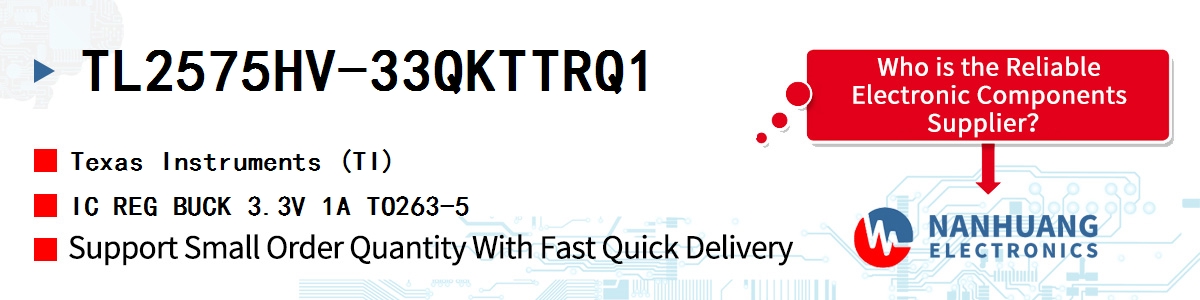 TL2575HV-33QKTTRQ1 TI IC REG BUCK 3.3V 1A TO263-5