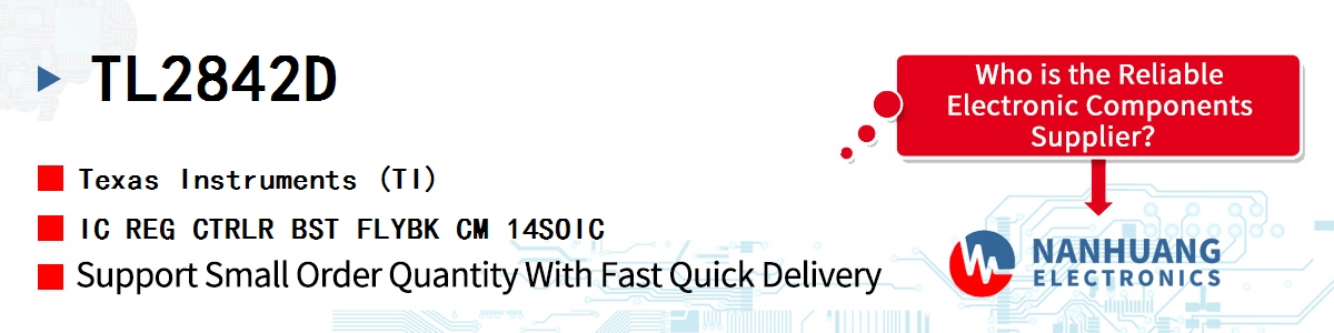 TL2842D TI IC REG CTRLR BST FLYBK CM 14SOIC