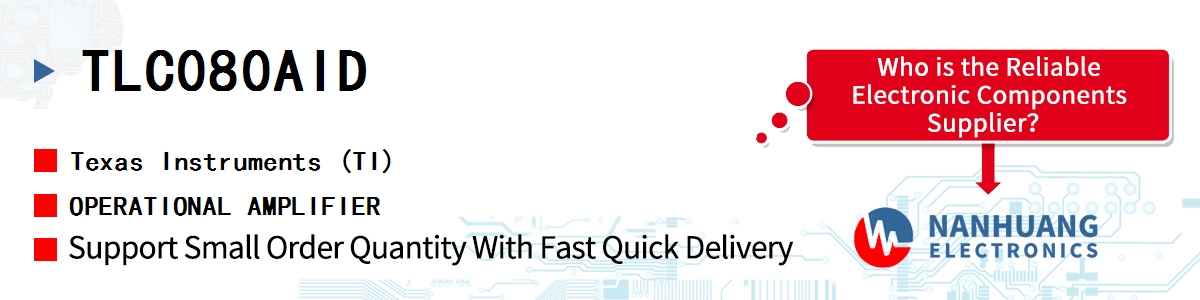 TLC080AID TI OPERATIONAL AMPLIFIER