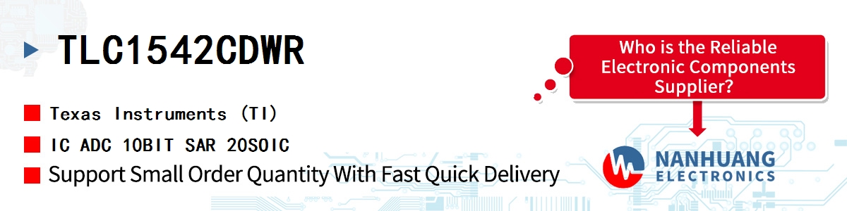 TLC1542CDWR TI IC ADC 10BIT SAR 20SOIC