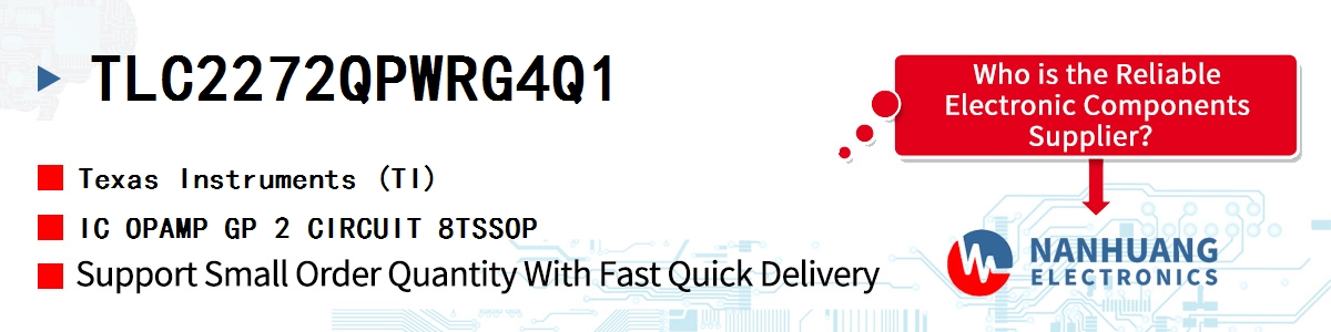 TLC2272QPWRG4Q1 TI IC OPAMP GP 2 CIRCUIT 8TSSOP