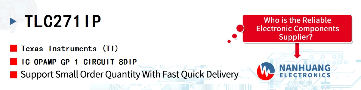 TLC271IP TI IC OPAMP GP 1 CIRCUIT 8DIP
