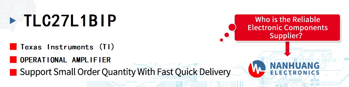 TLC27L1BIP TI OPERATIONAL AMPLIFIER