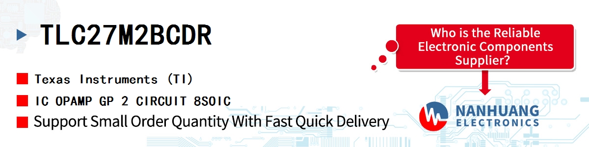 TLC27M2BCDR TI IC OPAMP GP 2 CIRCUIT 8SOIC