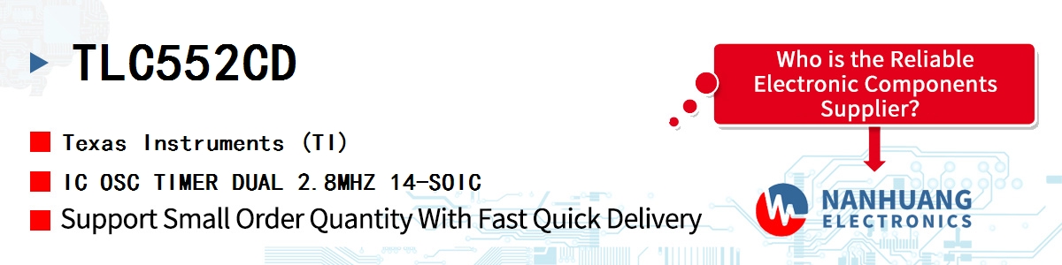 TLC552CD TI IC OSC TIMER DUAL 2.8MHZ 14-SOIC