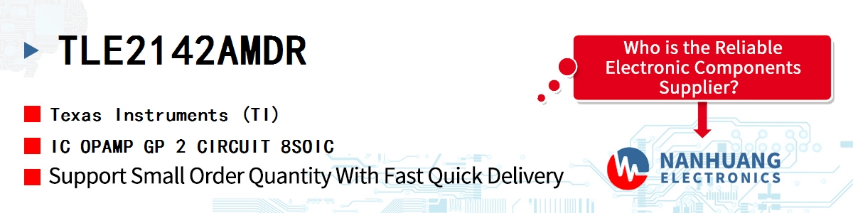 TLE2142AMDR TI IC OPAMP GP 2 CIRCUIT 8SOIC