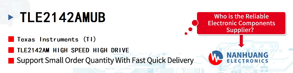 TLE2142AMUB TI TLE2142AM HIGH SPEED HIGH DRIVE