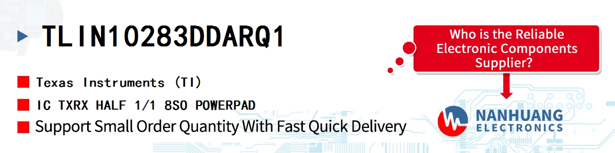 TLIN10283DDARQ1 TI IC TXRX HALF 1/1 8SO POWERPAD