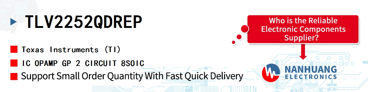 TLV2252QDREP TI IC OPAMP GP 2 CIRCUIT 8SOIC