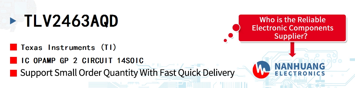 TLV2463AQD TI IC OPAMP GP 2 CIRCUIT 14SOIC