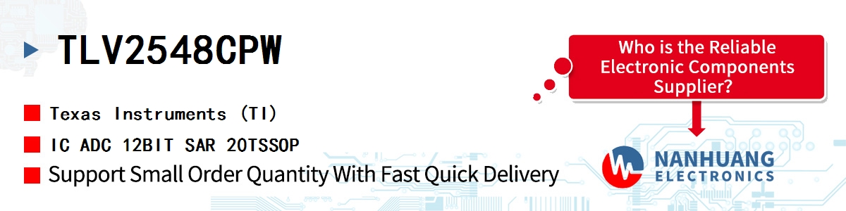 TLV2548CPW TI IC ADC 12BIT SAR 20TSSOP