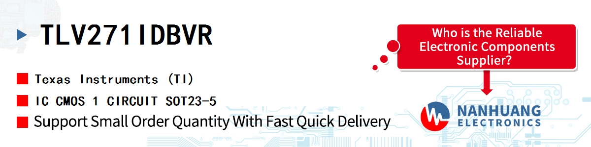 TLV271IDBVR TI IC CMOS 1 CIRCUIT SOT23-5