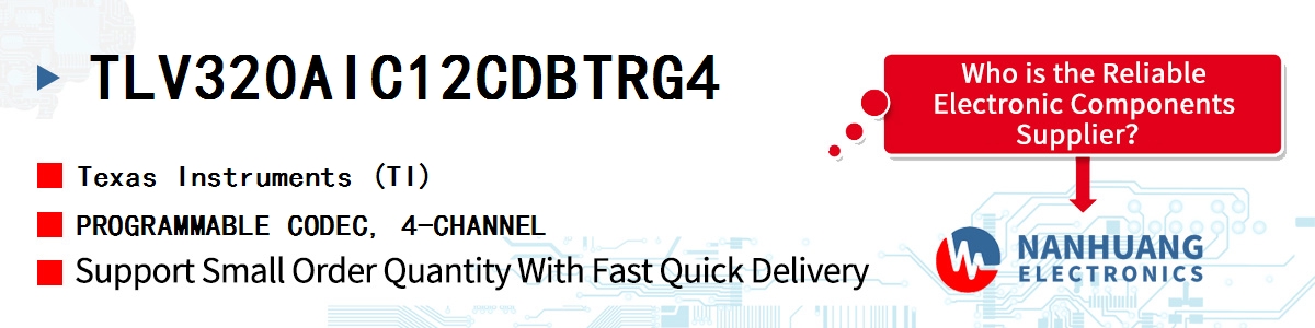 TLV320AIC12CDBTRG4 TI PROGRAMMABLE CODEC, 4-CHANNEL