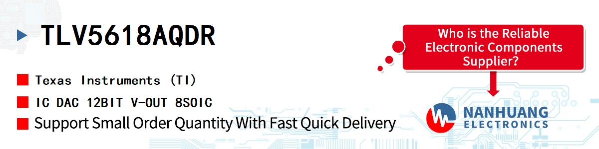 TLV5618AQDR TI IC DAC 12BIT V-OUT 8SOIC