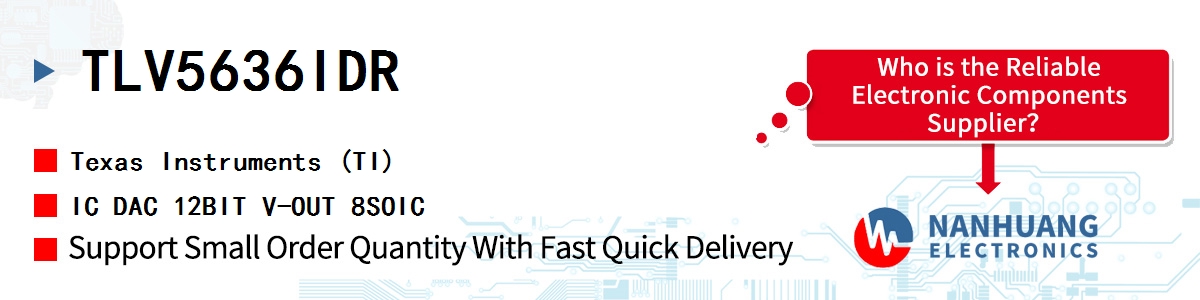 TLV5636IDR TI IC DAC 12BIT V-OUT 8SOIC