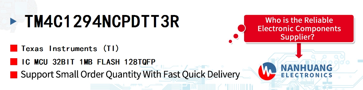 TM4C1294NCPDTT3R TI IC MCU 32BIT 1MB FLASH 128TQFP