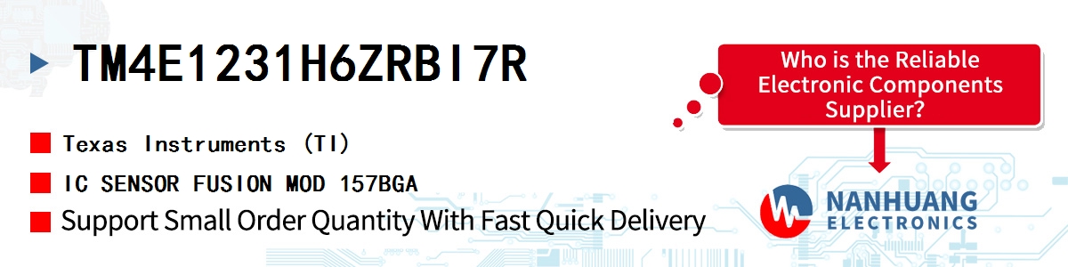 TM4E1231H6ZRBI7R TI IC SENSOR FUSION MOD 157BGA