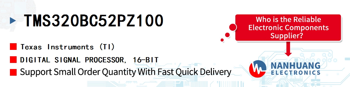 TMS320BC52PZ100 TI DIGITAL SIGNAL PROCESSOR, 16-BIT