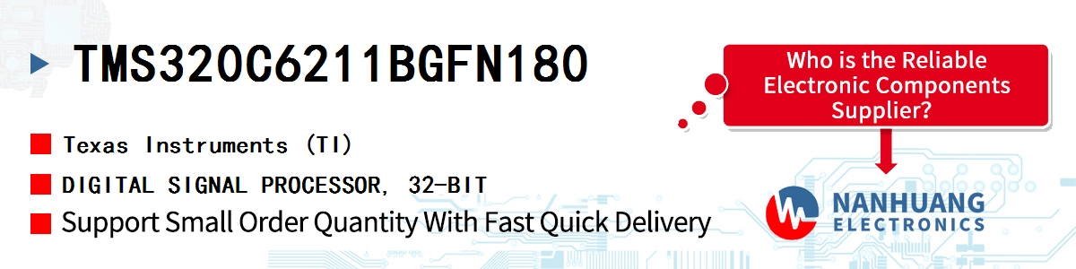 TMS320C6211BGFN180 TI DIGITAL SIGNAL PROCESSOR, 32-BIT