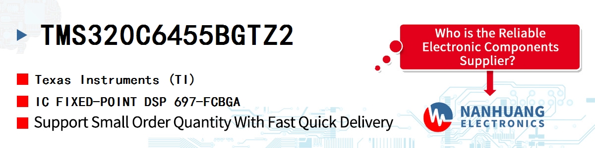 TMS320C6455BGTZ2 TI IC FIXED-POINT DSP 697-FCBGA