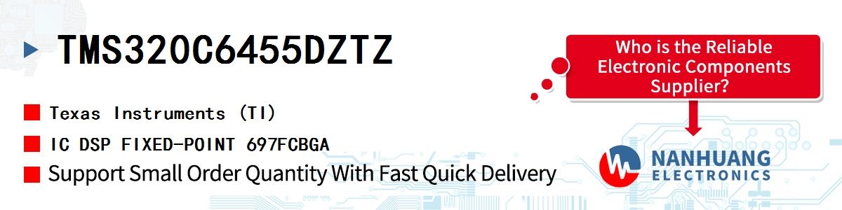 TMS320C6455DZTZ TI IC DSP FIXED-POINT 697FCBGA