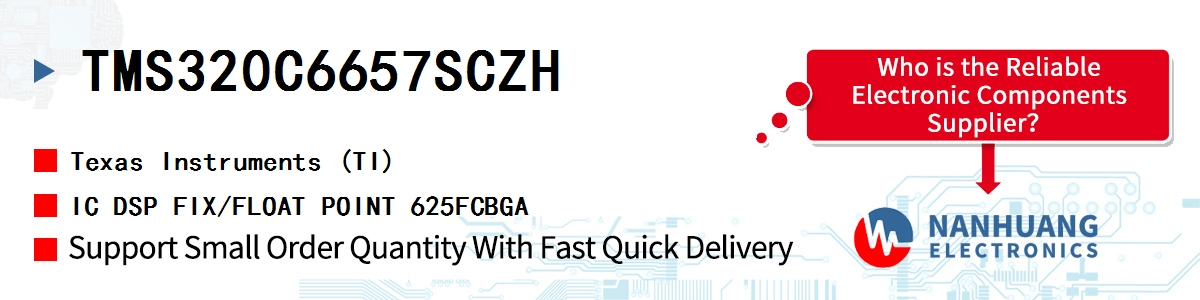 TMS320C6657SCZH TI IC DSP FIX/FLOAT POINT 625FCBGA