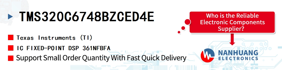 TMS320C6748BZCED4E TI IC FIXED-POINT DSP 361NFBFA