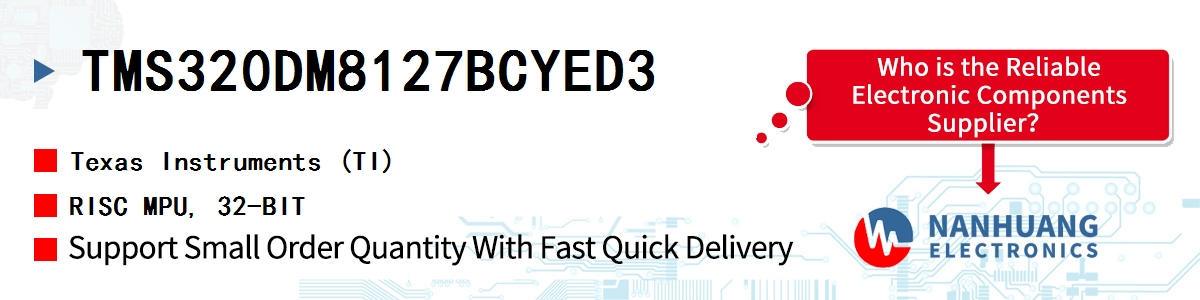TMS320DM8127BCYED3 TI RISC MPU, 32-BIT