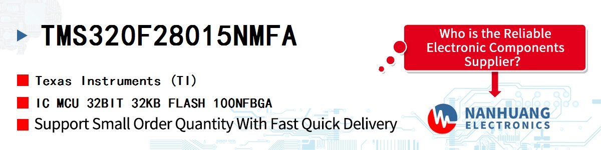 TMS320F28015NMFA TI IC MCU 32BIT 32KB FLASH 100NFBGA